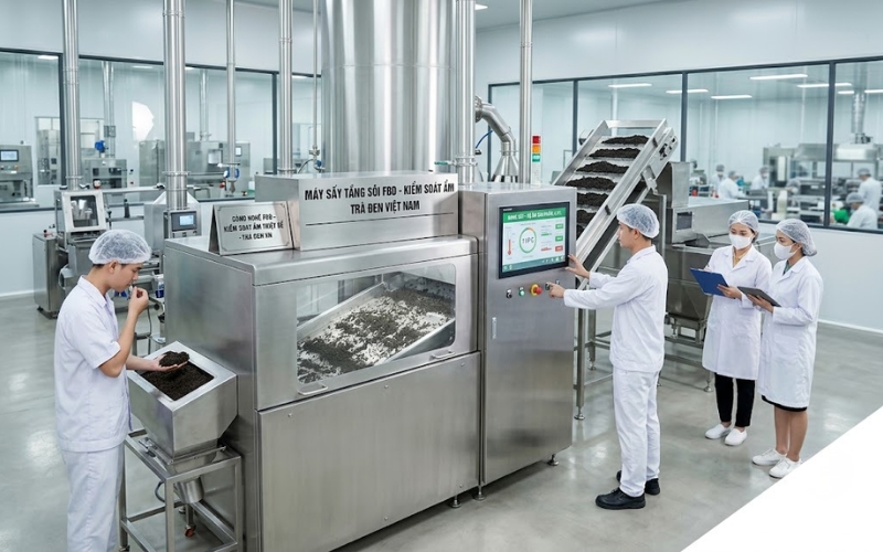 High-tech black tea Vietnam production line