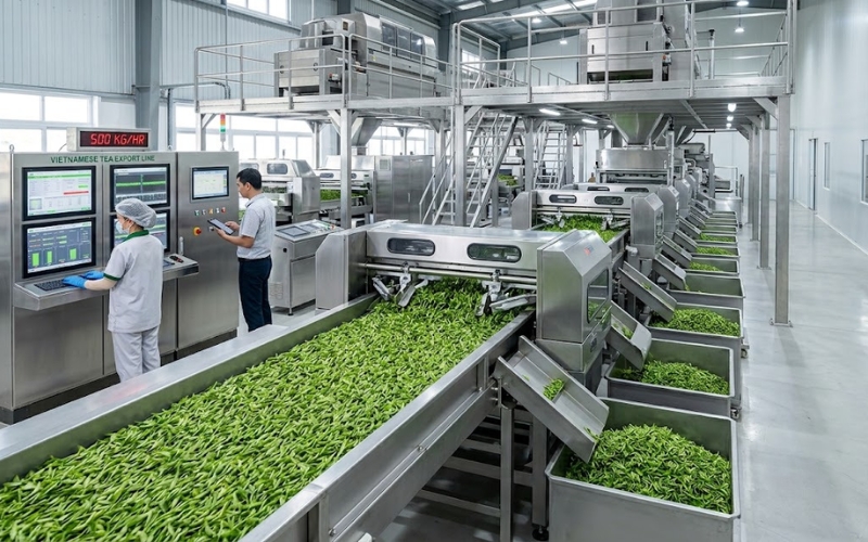 Export standard manufacturing plant for jasmine tea Vietnam