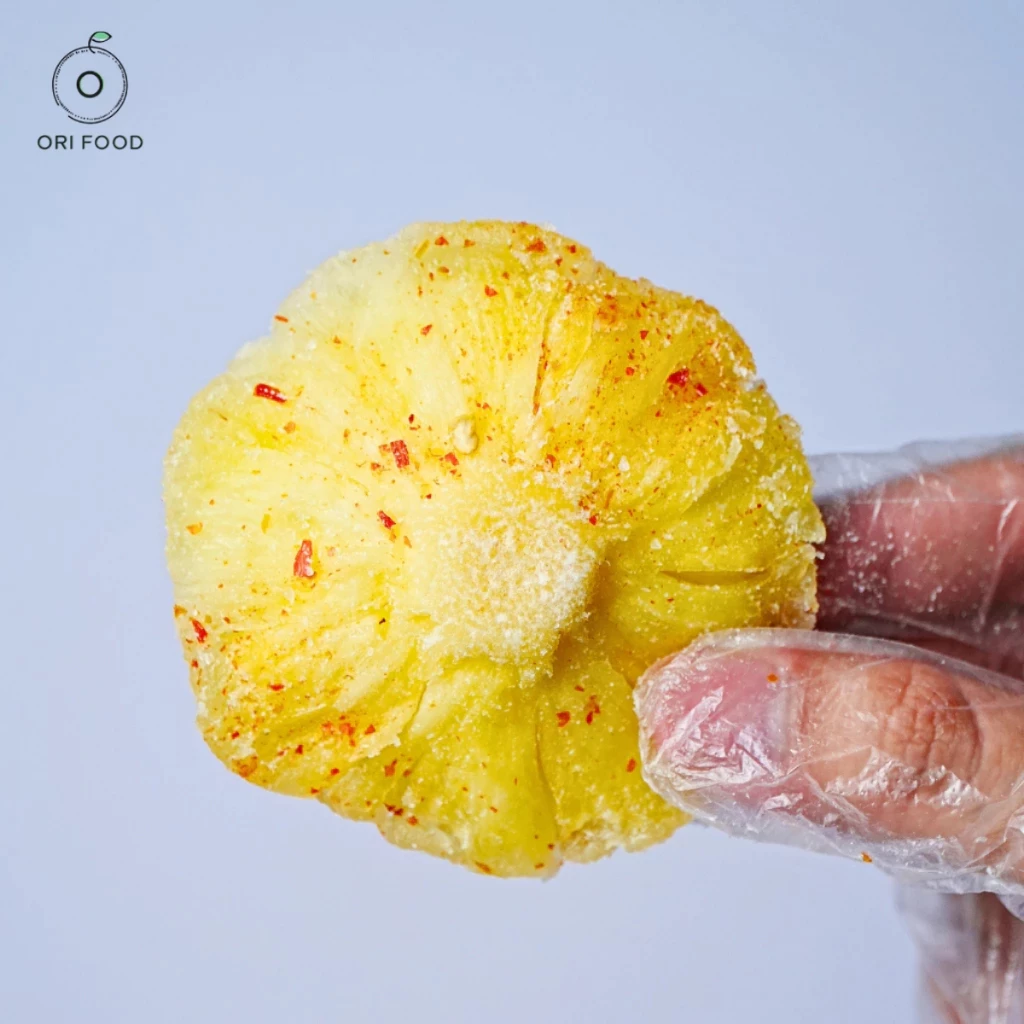 SOFT-DRIED CHILI-SALT PINEAPPLE 100G – VIETNAM | BALANCED SPICY & SAVORY FRUIT SNACK 2