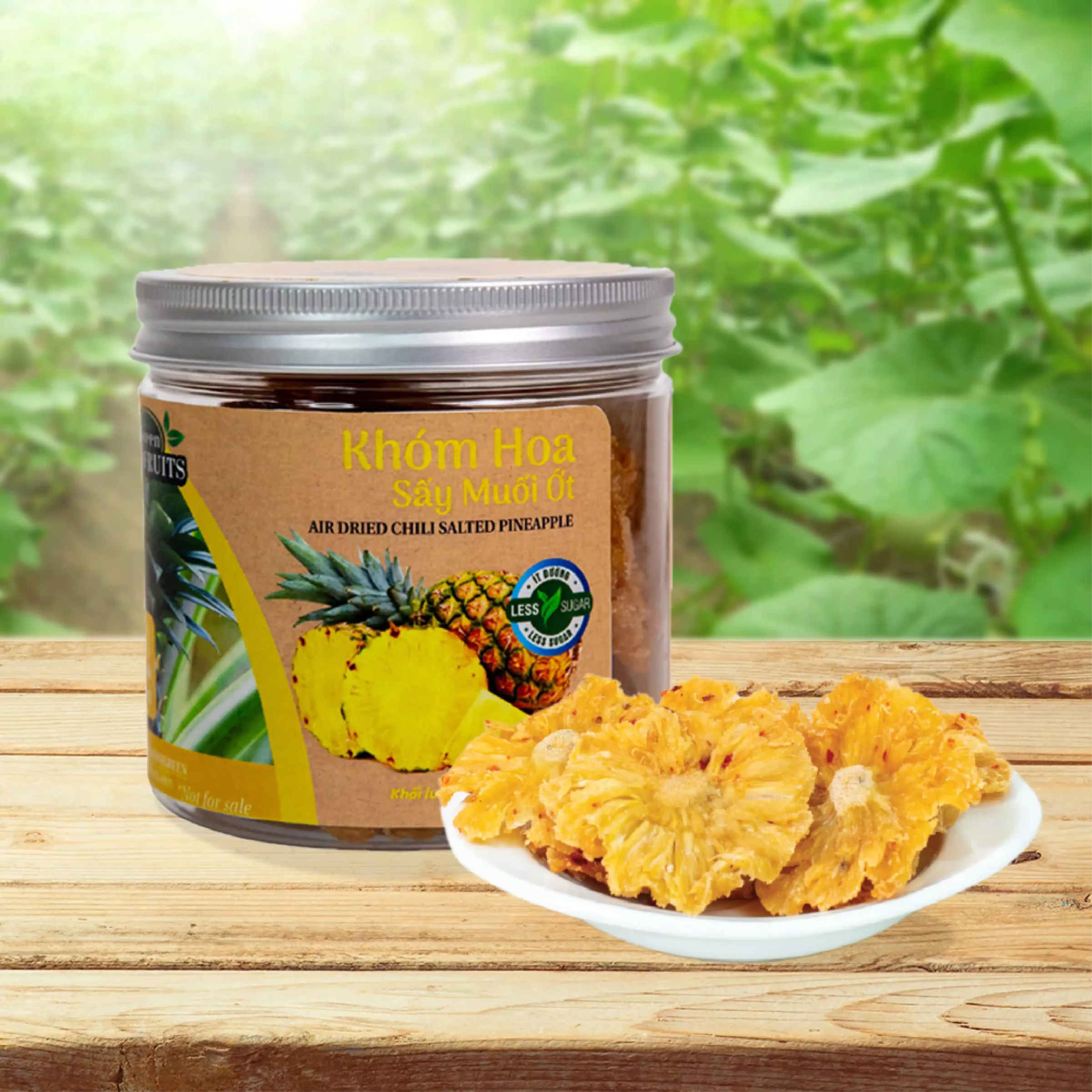 SOFT-DRIED CHILI-SALT PINEAPPLE – MEKONG DELTA, VIETNAM | SWEET-TANGY SPICY FRUIT SNACK