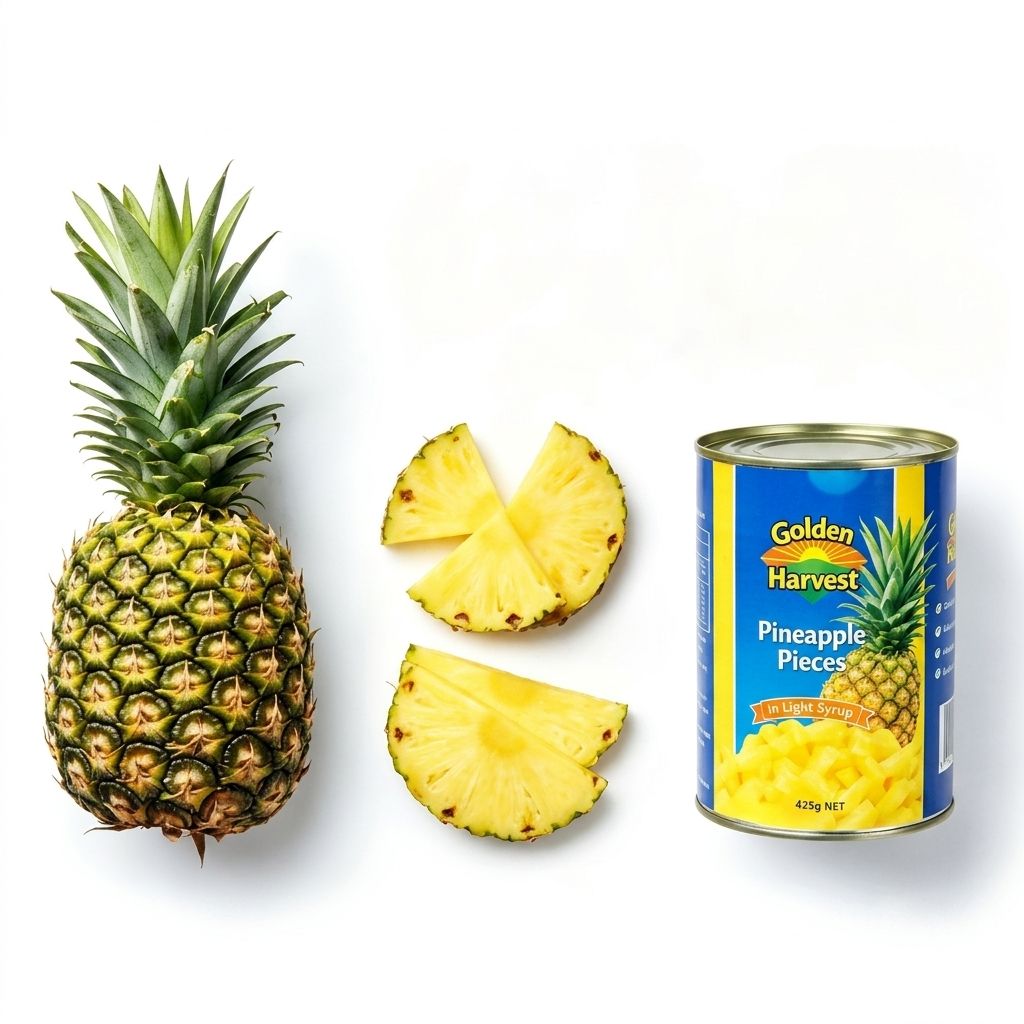 CANNED PINEAPPLE LARGE PIECES IN LIGHT SYRUP – VIETNAM | DIRECT FACTORY OEM/ODM SUPPLY 2