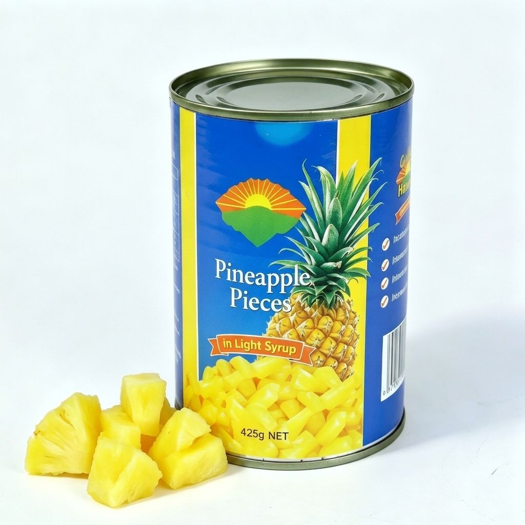 CANNED PINEAPPLE LARGE PIECES IN LIGHT SYRUP – VIETNAM | DIRECT FACTORY OEM/ODM SUPPLY 4