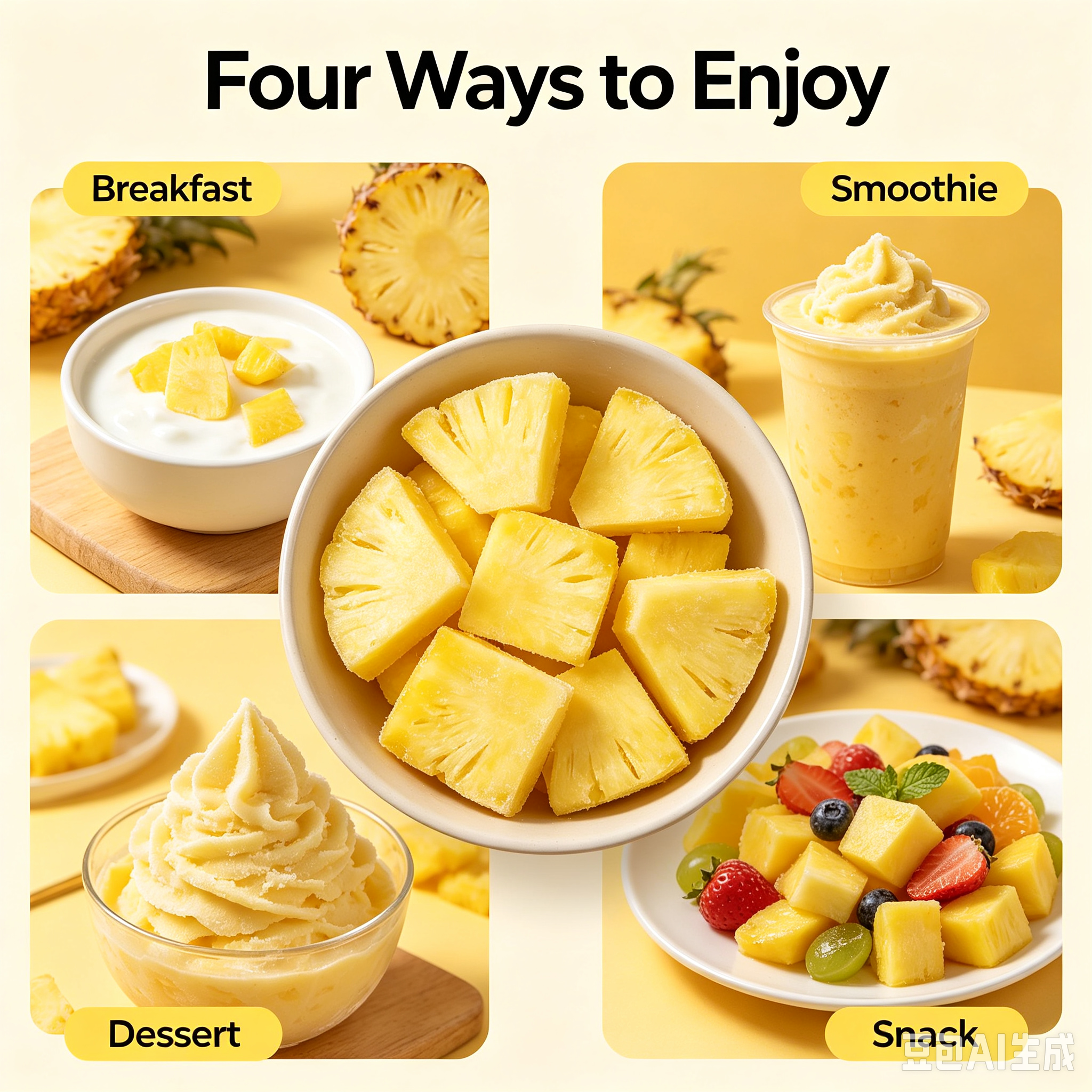 PREMIUM IQF FROZEN PINEAPPLE – VIETNAM | GRADE A FOR BUBBLE TEA & COMMERCIAL USE 2