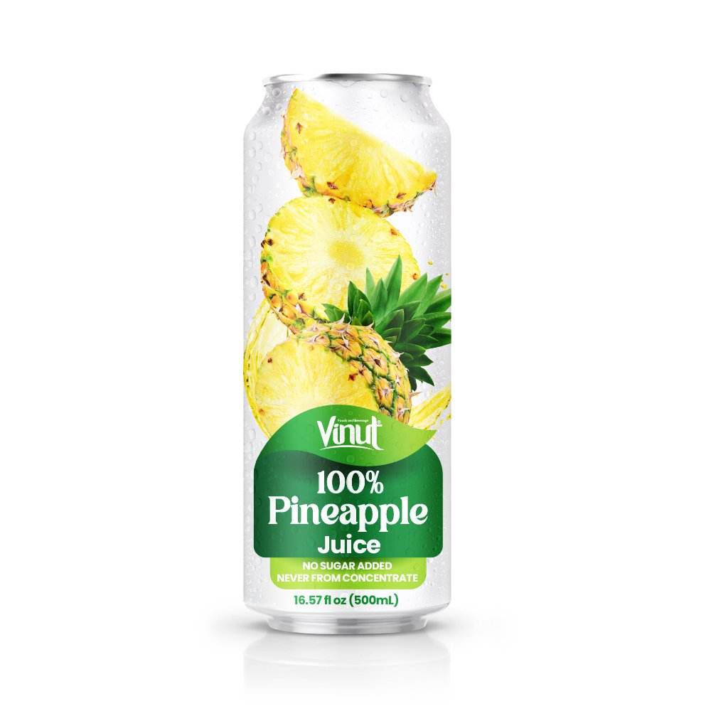 100% NATURAL PINEAPPLE JUICE 490ML – VIETNAM | OEM & ODM PRIVATE LABEL MANUFACTURER