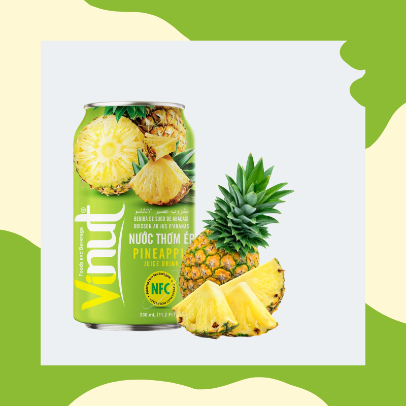 330ML FRESH PINEAPPLE PUREE JUICE – VIETNAM | REFRESHING TROPICAL FRUIT DRINK 2