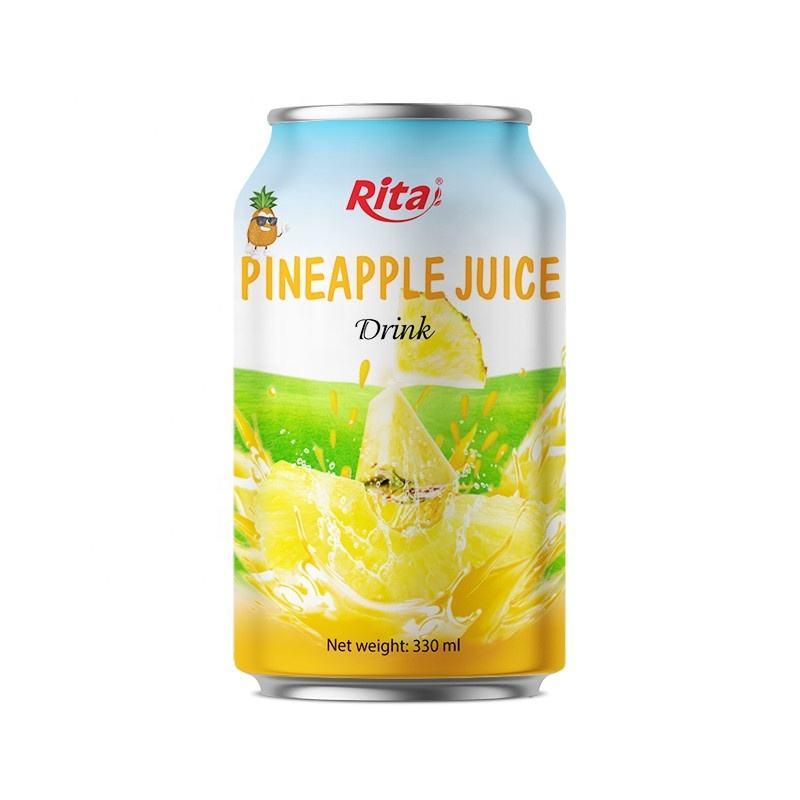 330ML CANNED ORGANIC PINEAPPLE JUICE – VIETNAM | EXPORT-READY TROPICAL FRUIT BEVERAGE