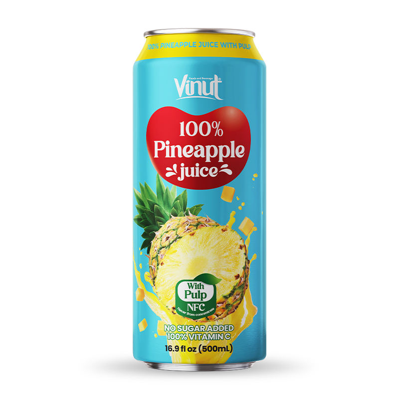 500ML CANNED PINEAPPLE FRUIT DRINK – VIETNAM | 24 CANS/CTN, OEM & PRIVATE LABEL