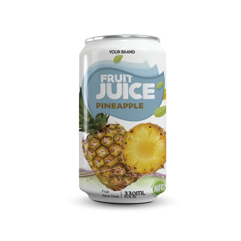 330ML CANNED PINEAPPLE JUICE – VIETNAM | OEM/ODM & PRIVATE LABEL WHOLESALE