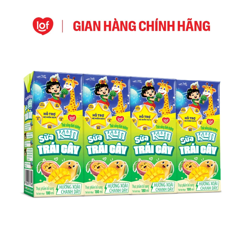 KUN MANGO-FLAVORED FRUIT MILK 180ML – VIETNAM | 48-BOX CASE FOR WHOLESALE & EXPORT 3