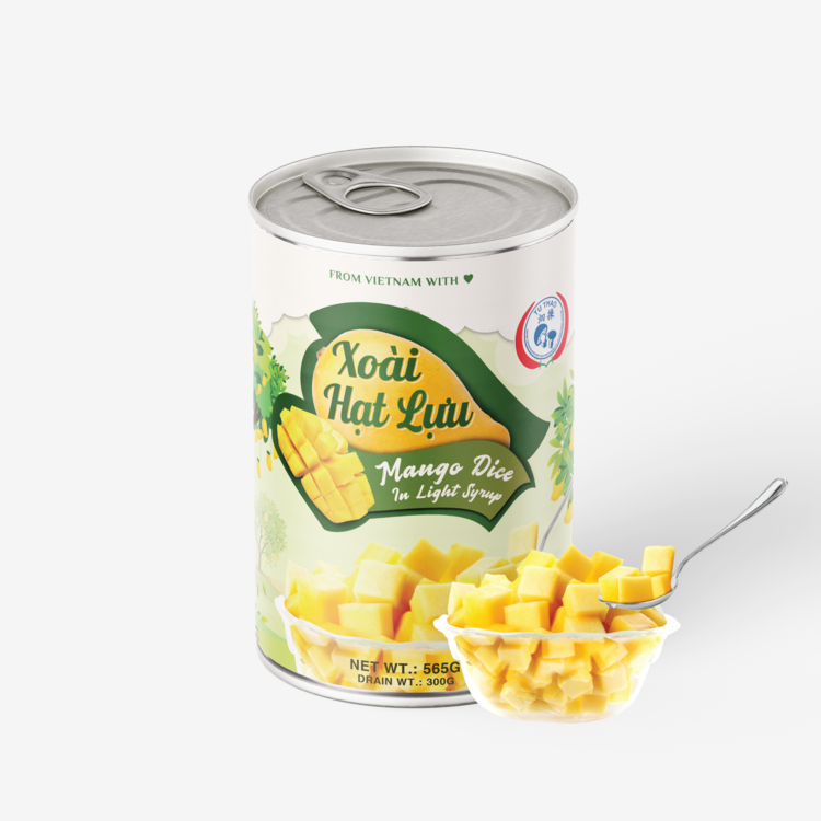 CANNED MANGO DICE – VIETNAM | SWEET TROPICAL FRUIT FOR WHOLESALE & EXPORT