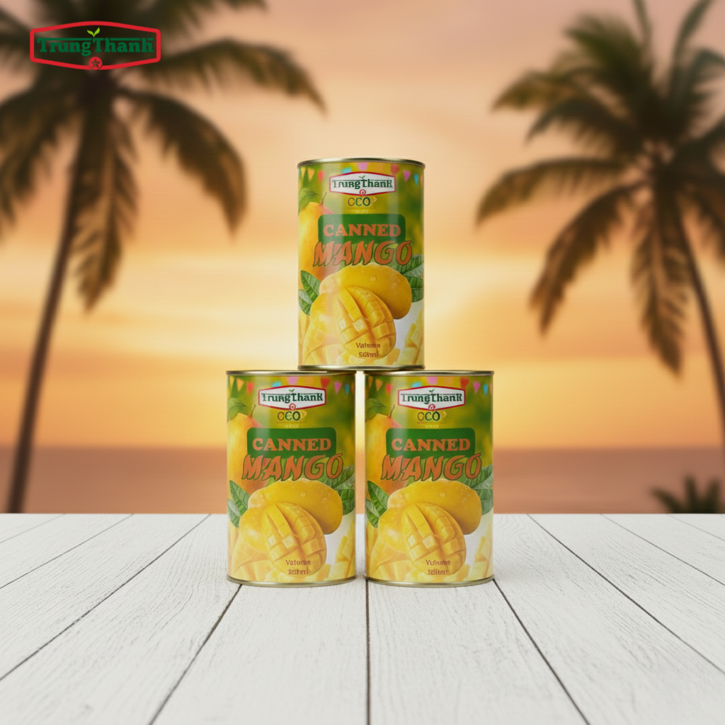 PREMIUM CANNED MANGO IN SYRUP – VIETNAM | READY-TO-EAT, 36-MONTH SHELF LIFE 3