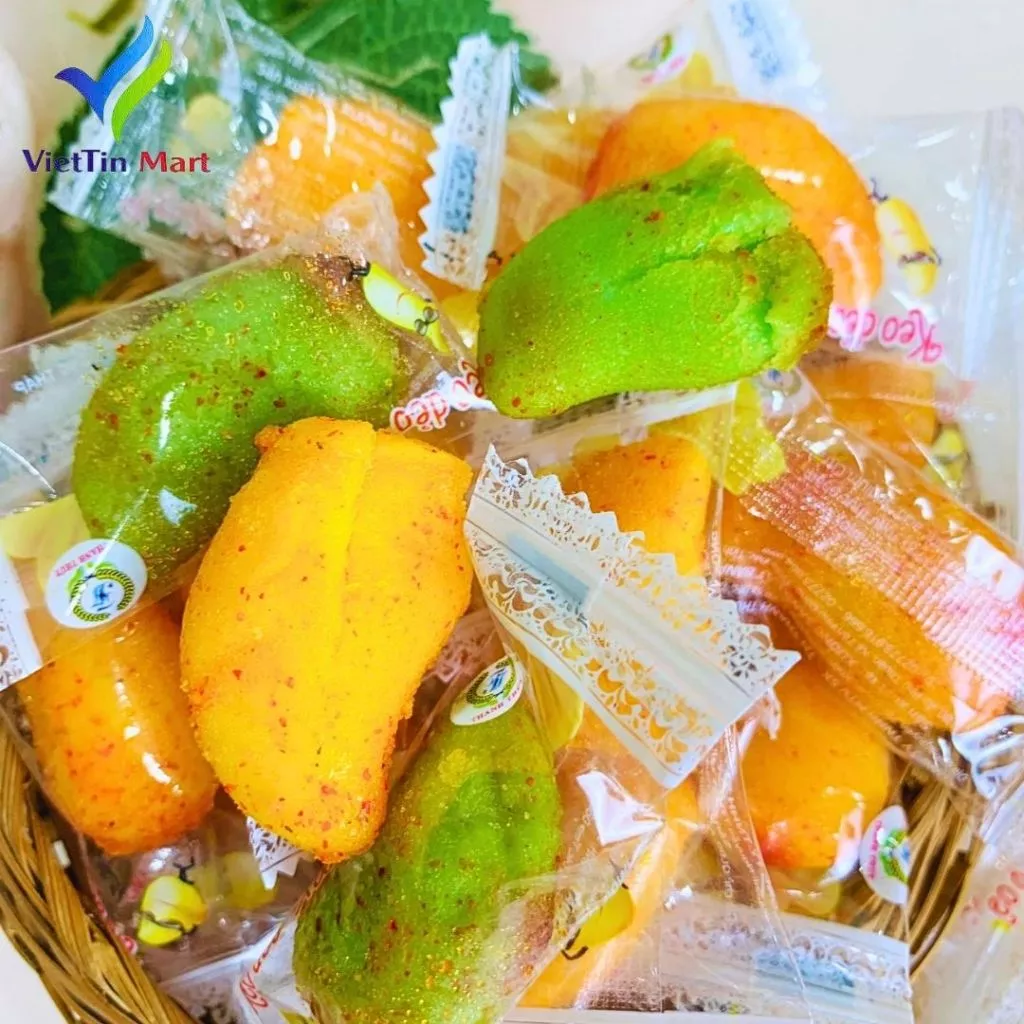 MANGO-FLAVORED CHILI-SALT GUMMY CANDY 500G – VIETNAM | SWEET & SPICY SNACK 2