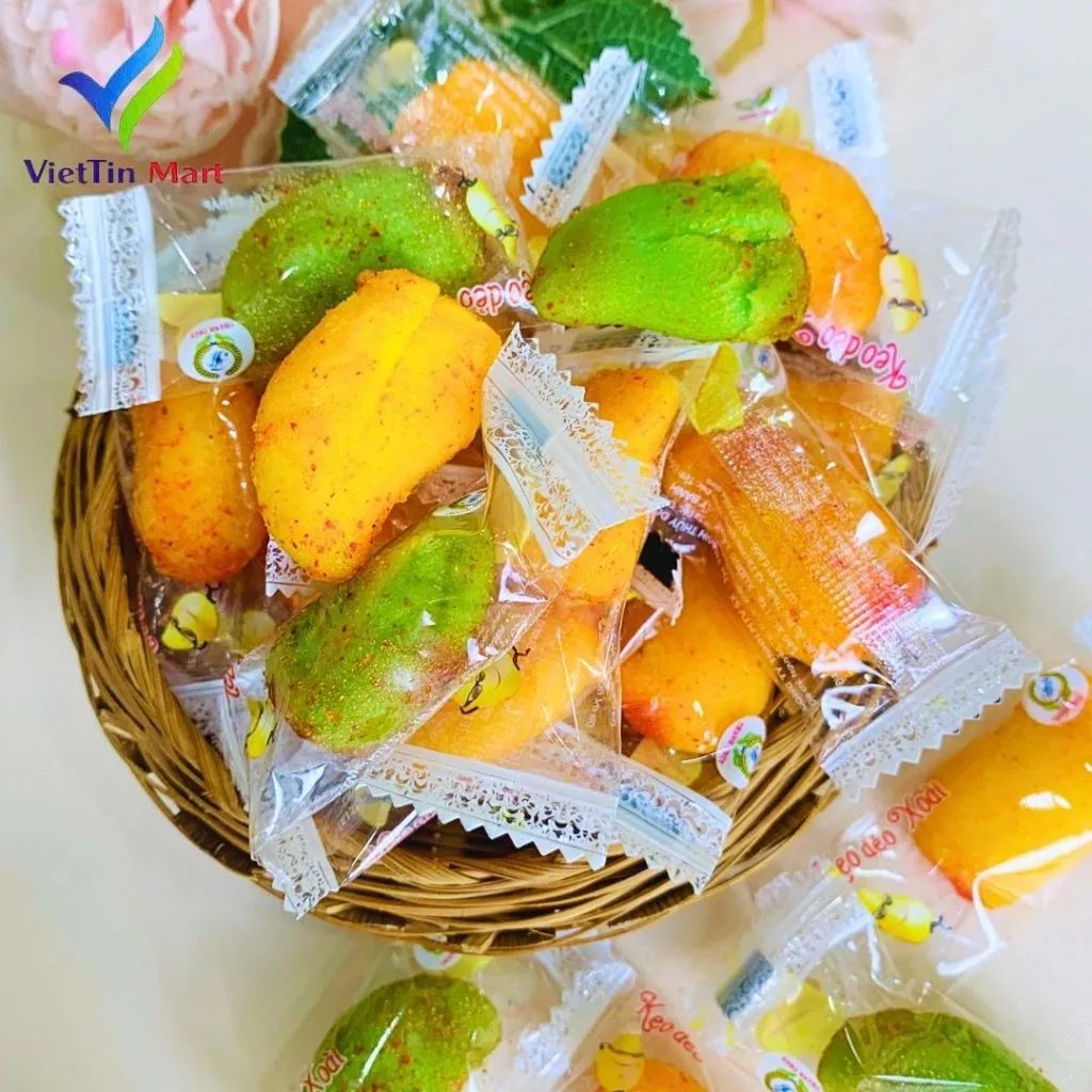 MANGO-FLAVORED CHILI-SALT GUMMY CANDY 500G – VIETNAM | SWEET & SPICY SNACK 4