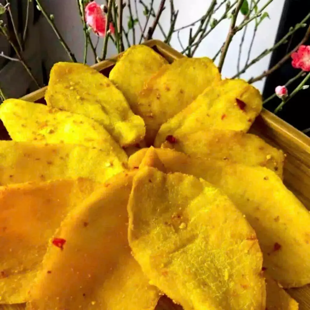 500G NATURAL CHILI-SALT SOFT-DRIED WHOLE MANGO – VIETNAM | SWEET-TANGY & CHEWY SNACK 2