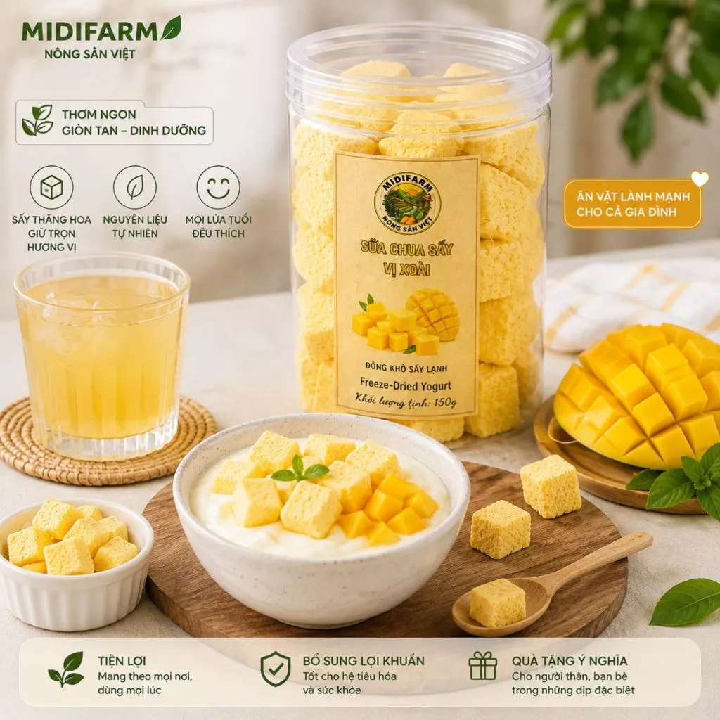 MANGO YOGURT DRIED SNACK – VIETNAM | PROBIOTIC & CALCIUM-FORTIFIED 2
