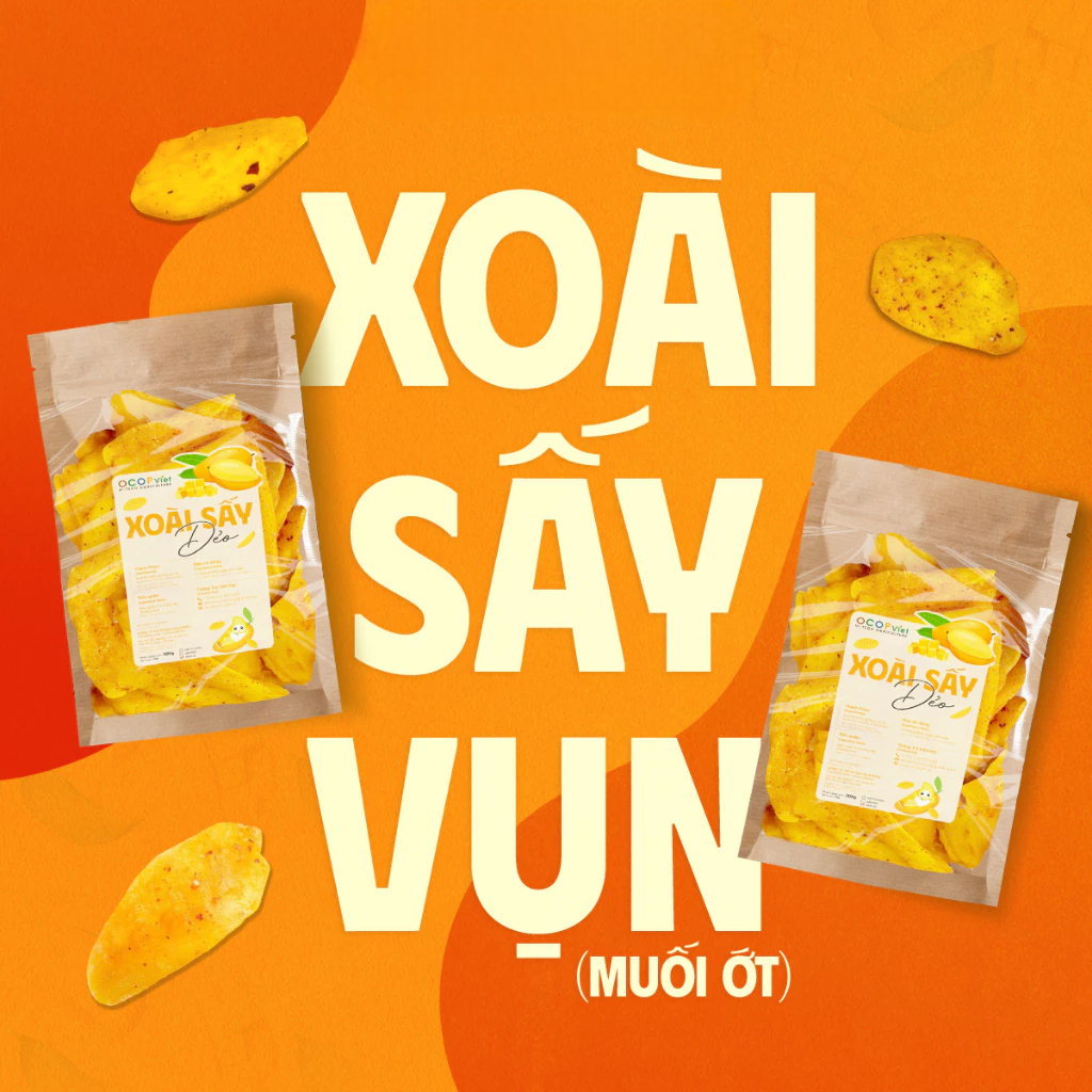OCOP VIETNAMESE CHILI-SALT DRIED MANGO 200G–500G | SWEET-TANGY & SPICY TROPICAL SNACK