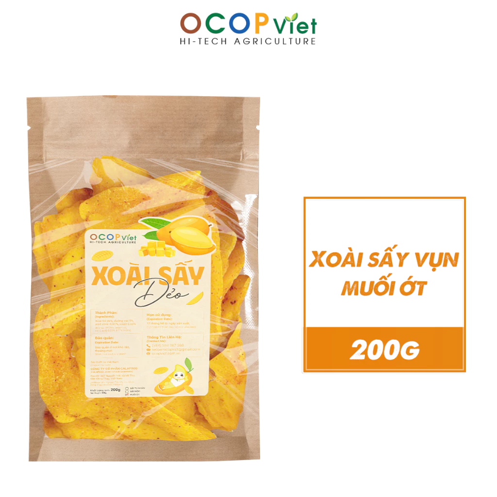 OCOP VIETNAMESE CHILI-SALT DRIED MANGO 200G–500G | SWEET-TANGY & SPICY TROPICAL SNACK 2