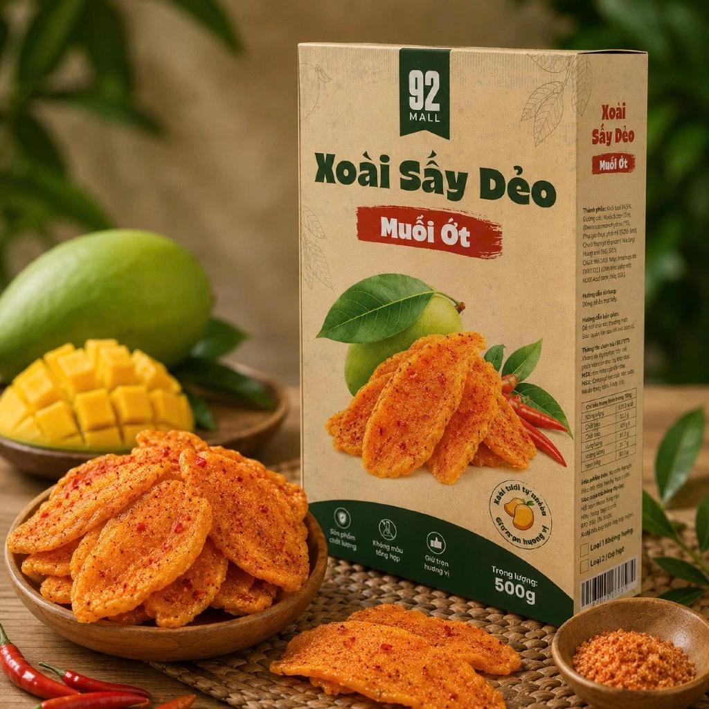 500G VACUUM-PACKED SOFT-DRIED MANGO – VIETNAM | NATURALLY SWEET REGIONAL SPECIALTY