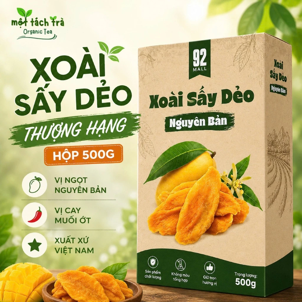 500G VACUUM-PACKED SOFT-DRIED MANGO – VIETNAM | NATURALLY SWEET REGIONAL SPECIALTY 2