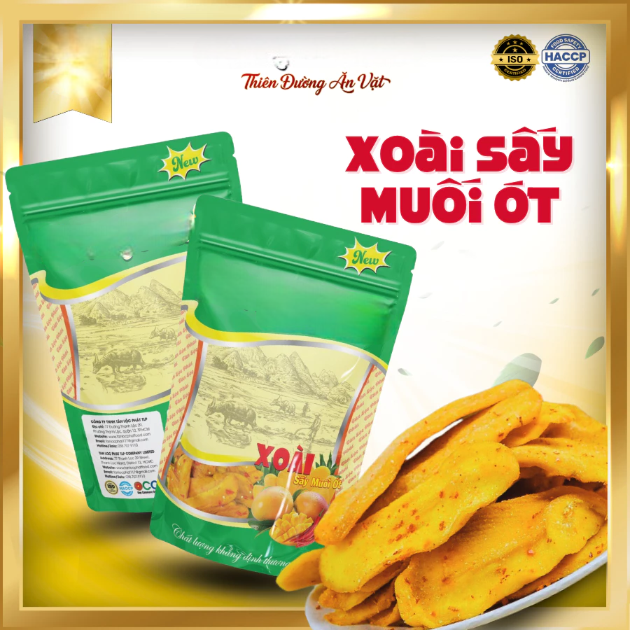 LOW-SUGAR CHILI-SALT SOFT-DRIED MANGO – VIETNAM | TENDER, LOW-FIBER SNACK