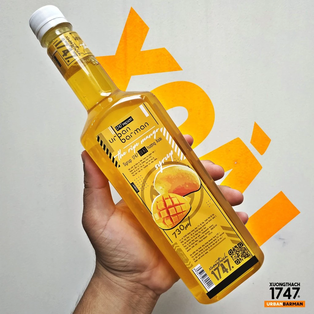 MANGO SYRUP 730ML – VIETNAM | FRUIT SYRUP FOR BEVERAGES & FOODSERVICE