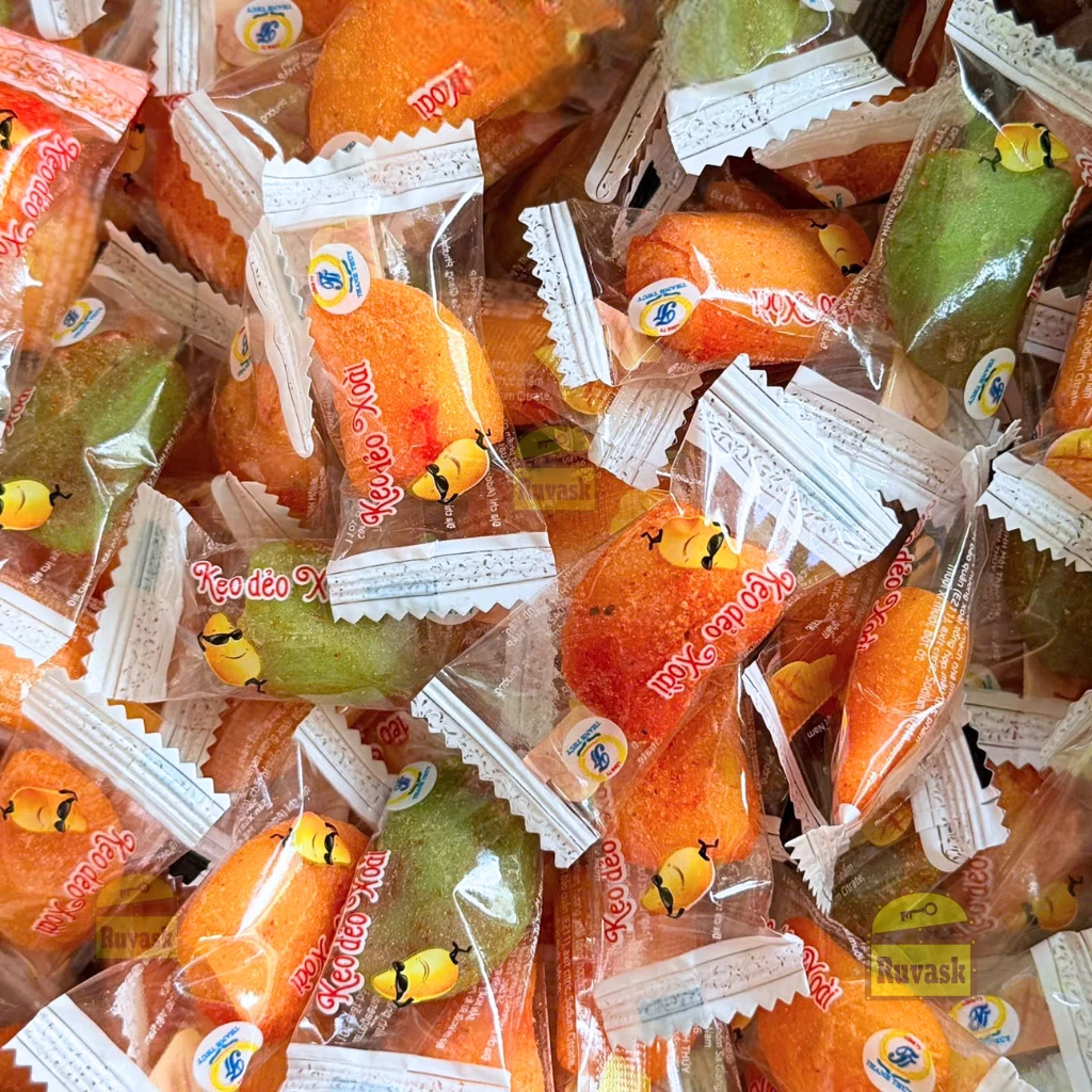 MANGO GUMMY CANDY WITH CHILI SALT & MELTING CENTER – VIETNAM | SWEET-TANGY CHEWY SNACK
