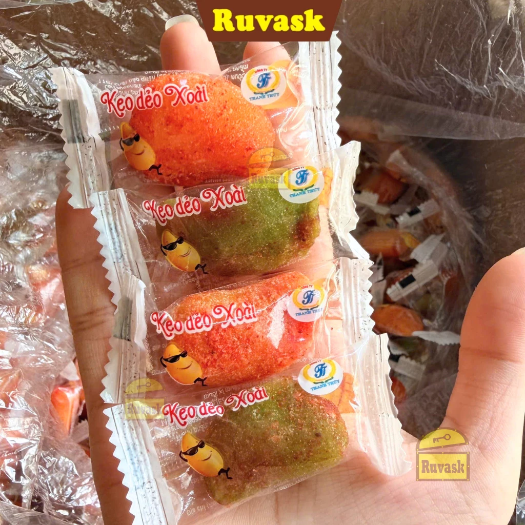MANGO GUMMY CANDY WITH CHILI SALT & MELTING CENTER – VIETNAM | SWEET-TANGY CHEWY SNACK 4