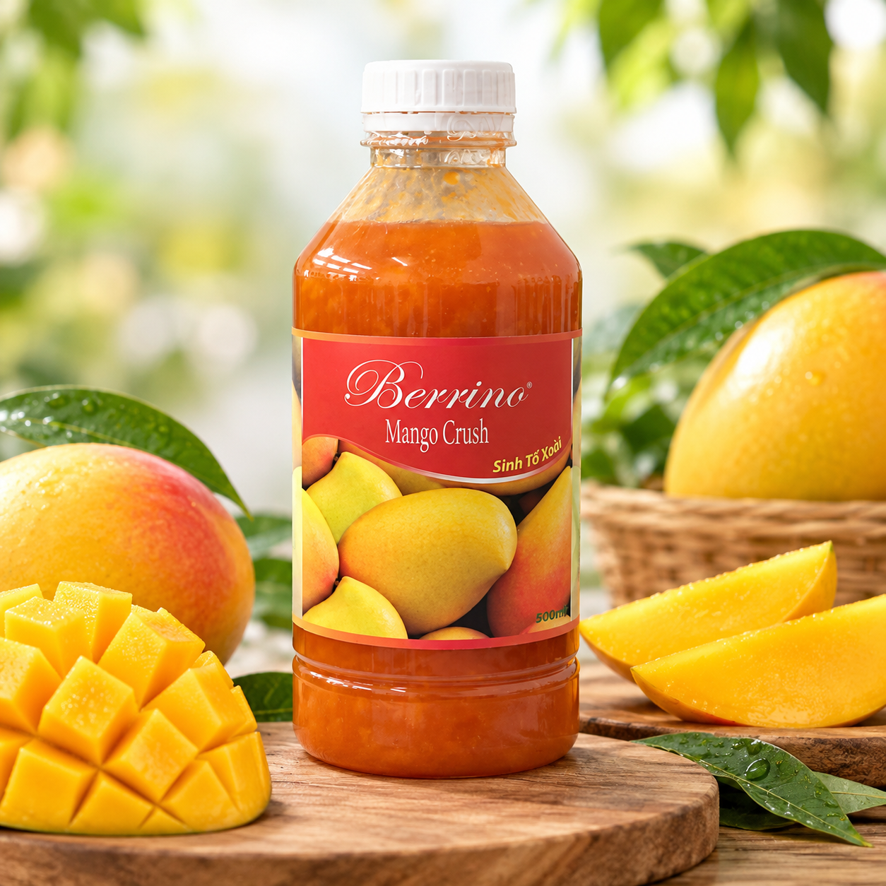 MANGO SMOOTHIE BASE 1L – VIETNAM | TROPICAL FRUIT BASE FOR BEVERAGE SERVICE
