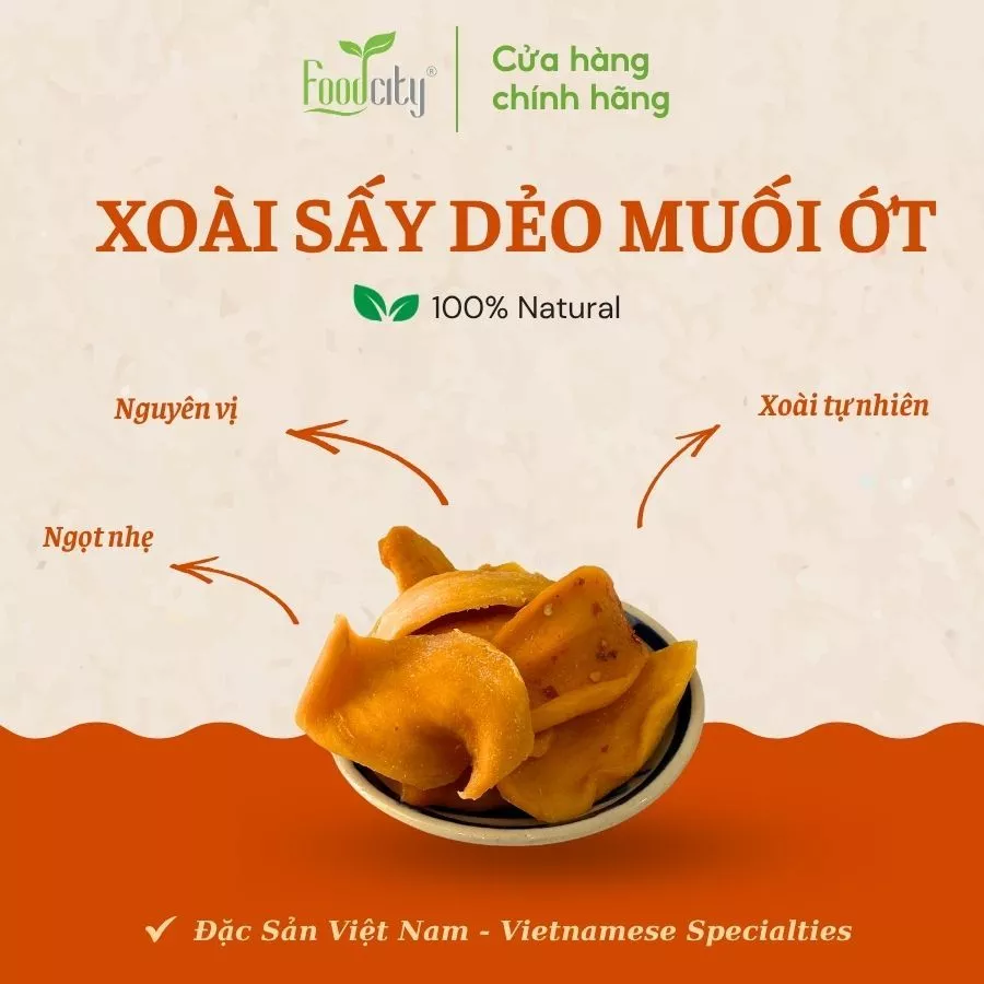 SOFT-DRIED CHILI-SALT MANGO 500G – VIETNAM | WHOLE-PIECE SWEET-TANGY SNACK 3