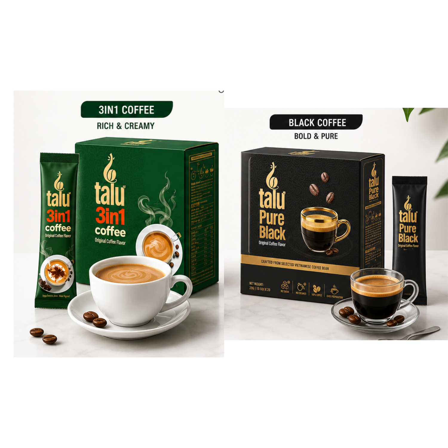 PURE BLACK VIETNAMESE INSTANT COFFEE 40G – 20 × 2G SACHETS | OEM/ODM PRIVATE LABEL 4