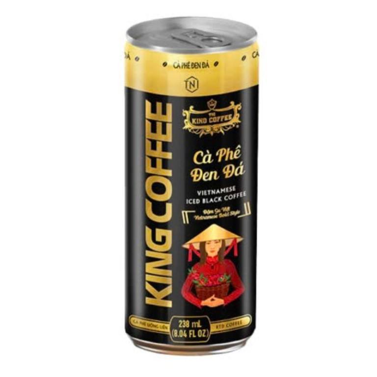 KING COFFEE VIETNAMESE BLACK ICED COFFEE 238ML × 24 CANS – READY-TO-DRINK | WHOLESALE