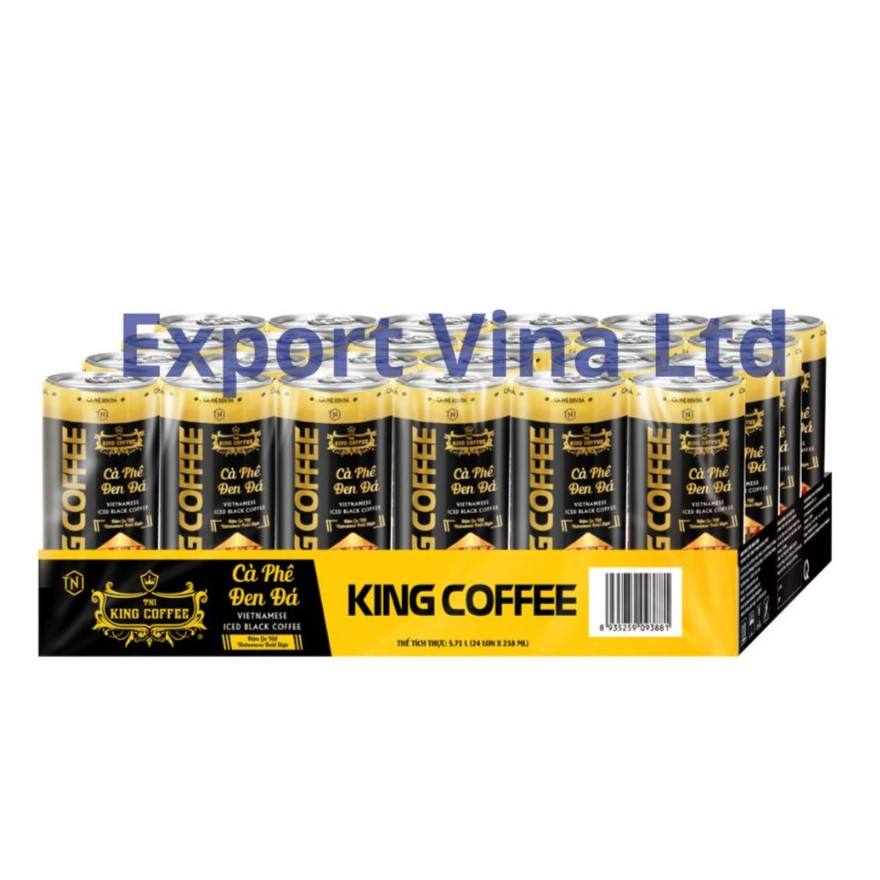 KING COFFEE VIETNAMESE BLACK ICED COFFEE 238ML × 24 CANS – READY-TO-DRINK | WHOLESALE 4