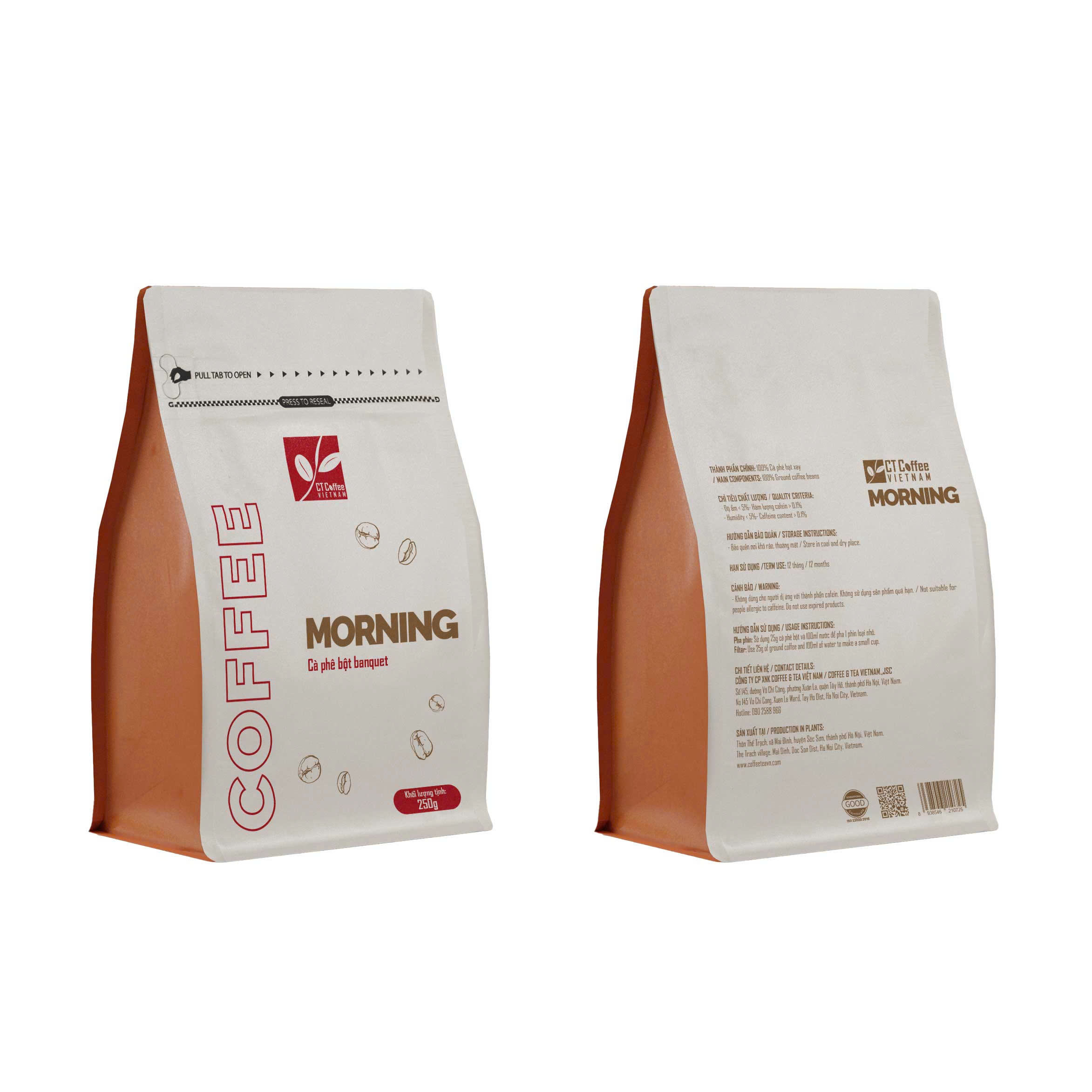 100% ROBUSTA VIETNAMESE PHIN COFFEE 250G – DARK ROAST | CT COFFEE, 100 PACKS/CASE 3