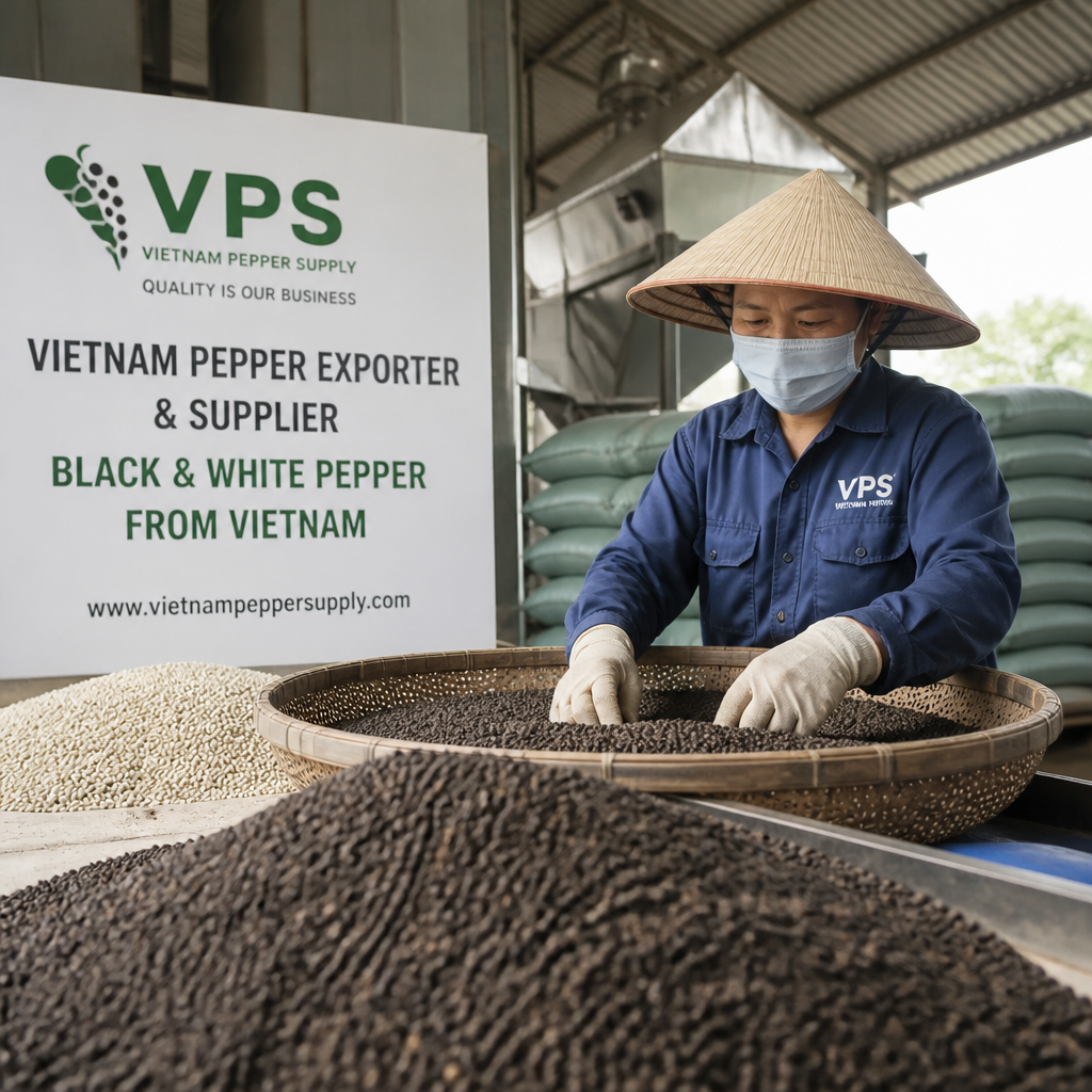 Vietnam Pepper Exporter & Supplier – Black & White Pepper from Vietnam