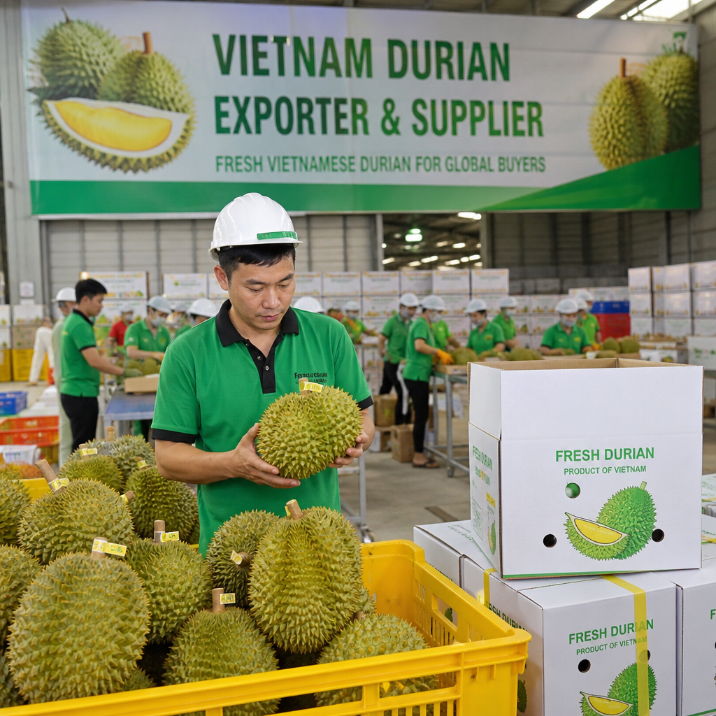 Vietnam Durian Exporter & Supplier – Fresh Vietnamese Durian for Global Buyers