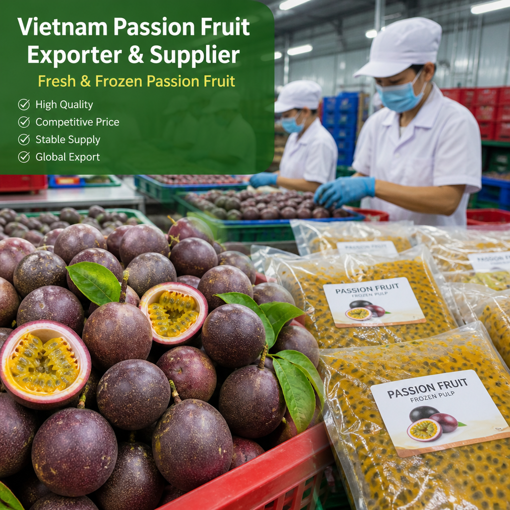 Vietnam Passion Fruit Exporter & Supplier – Fresh & Frozen Passion Fruit