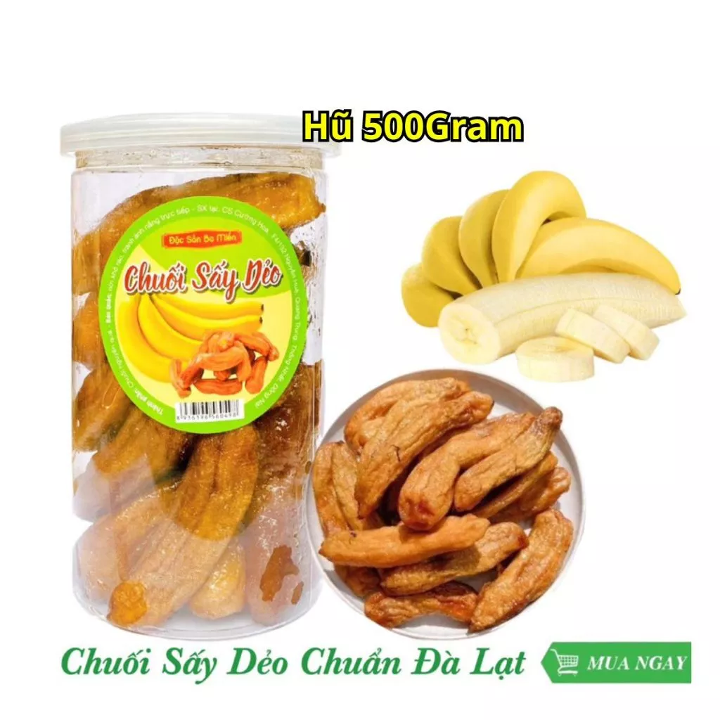SOFT DRIED WHOLE VIETNAMESE BANANAS 500G – MILDLY SWEET | WHOLESALE EXPORT