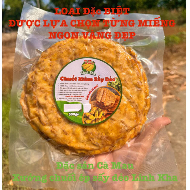PREMIUM PRESSED DRIED CA MAU BANANAS 1KG – GRADE 1 | VIETNAMESE SPECIALTY SNACK