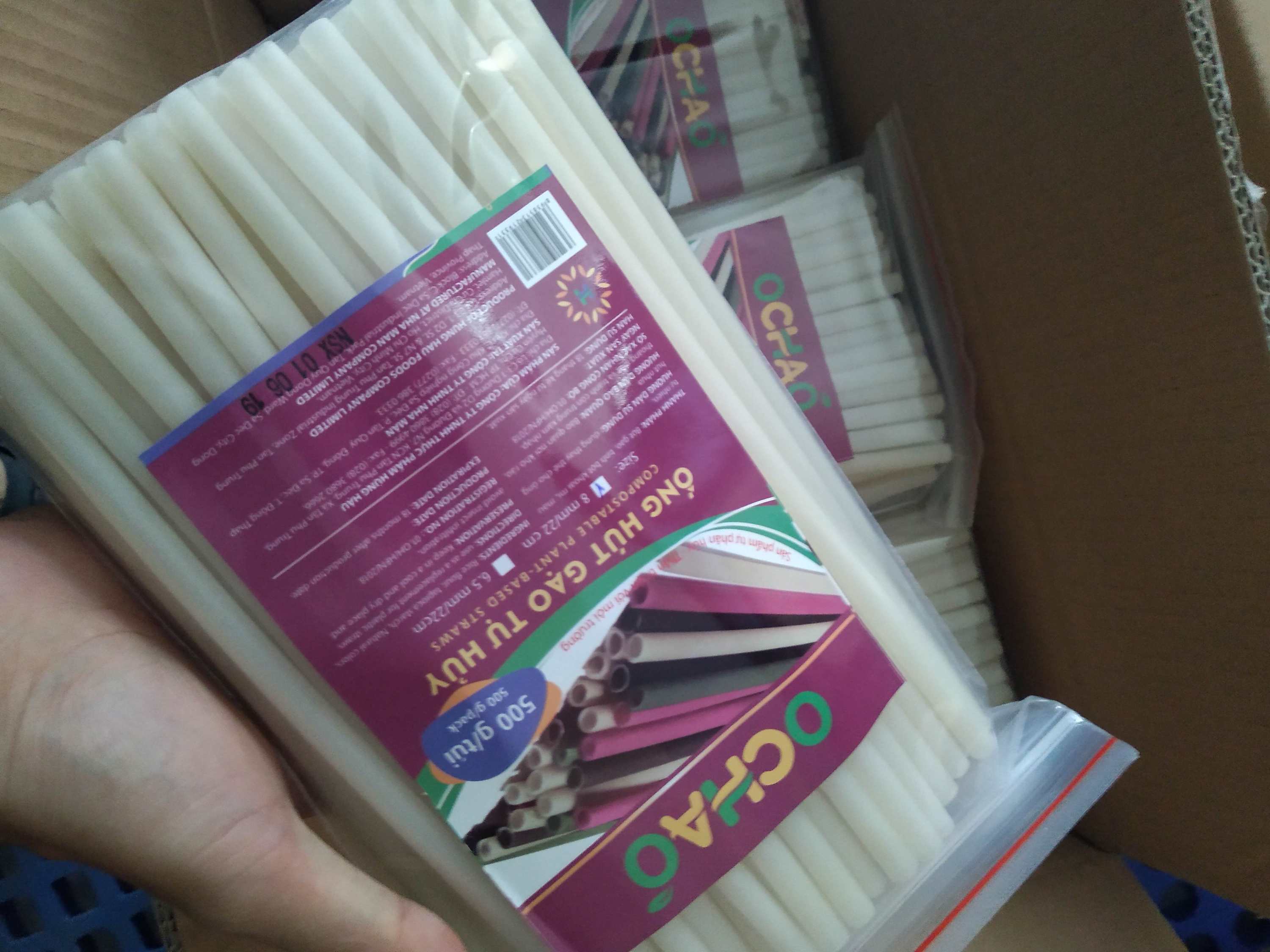 VIETNAMESE RICE FLOUR STRAWS – PLANT-BASED & ECO-FRIENDLY | FOR COLD DRINKS 4