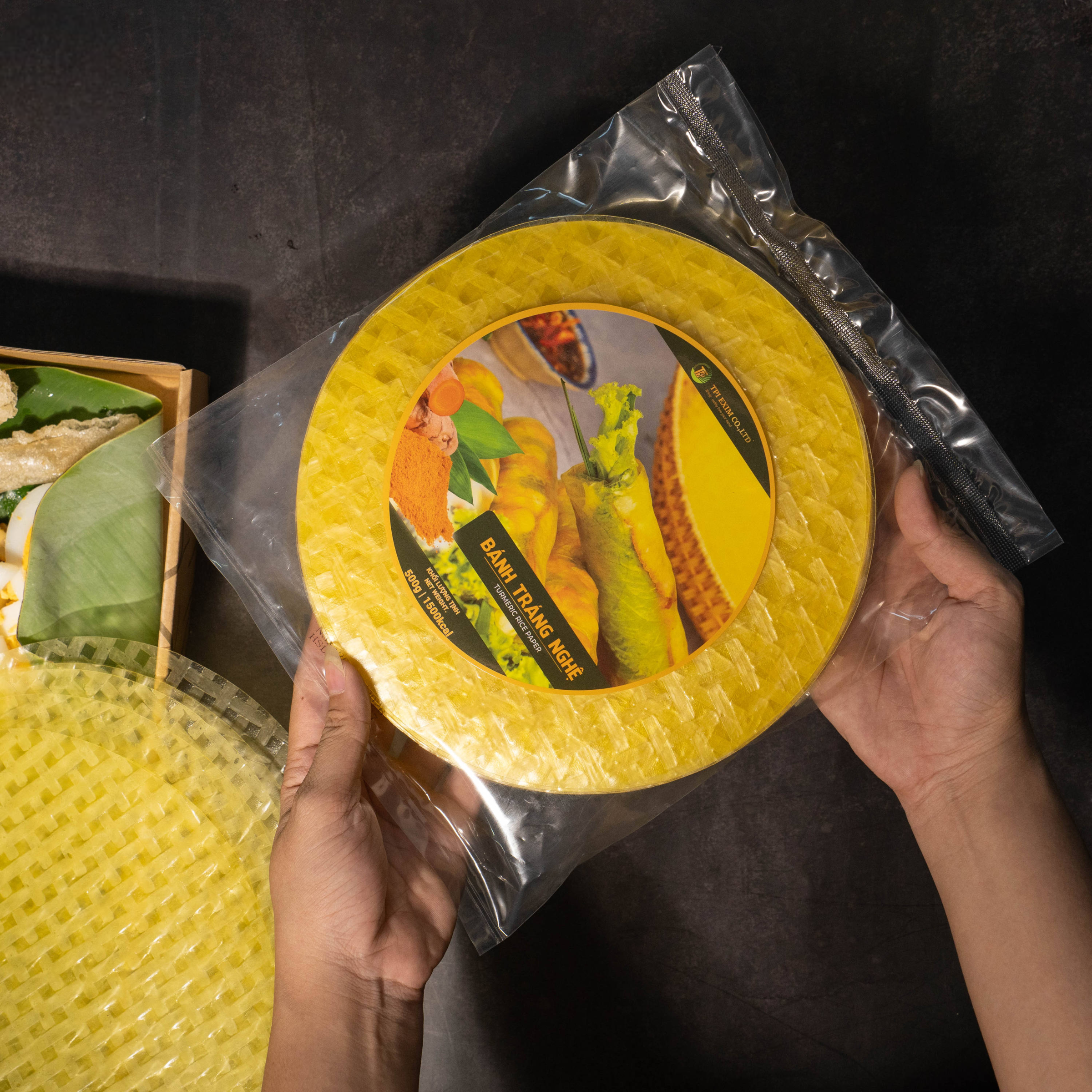 VIETNAMESE GOLDEN TURMERIC RICE PAPER – NATURAL INGREDIENTS | BULK WHOLESALE EXPORT