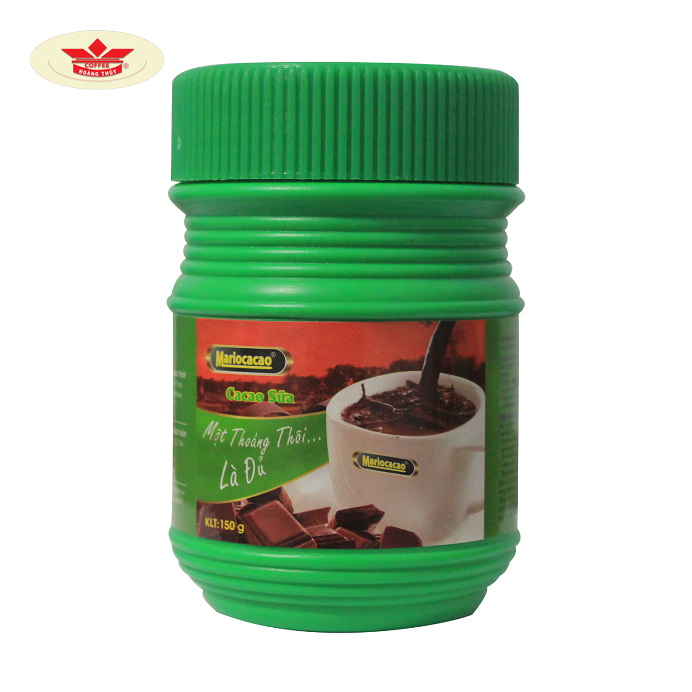 PREMIUM VIETNAMESE 3-IN-1 INSTANT COCOA POWDER – 65% COCOA | 150G JAR | OEM WHOLESALE 3
