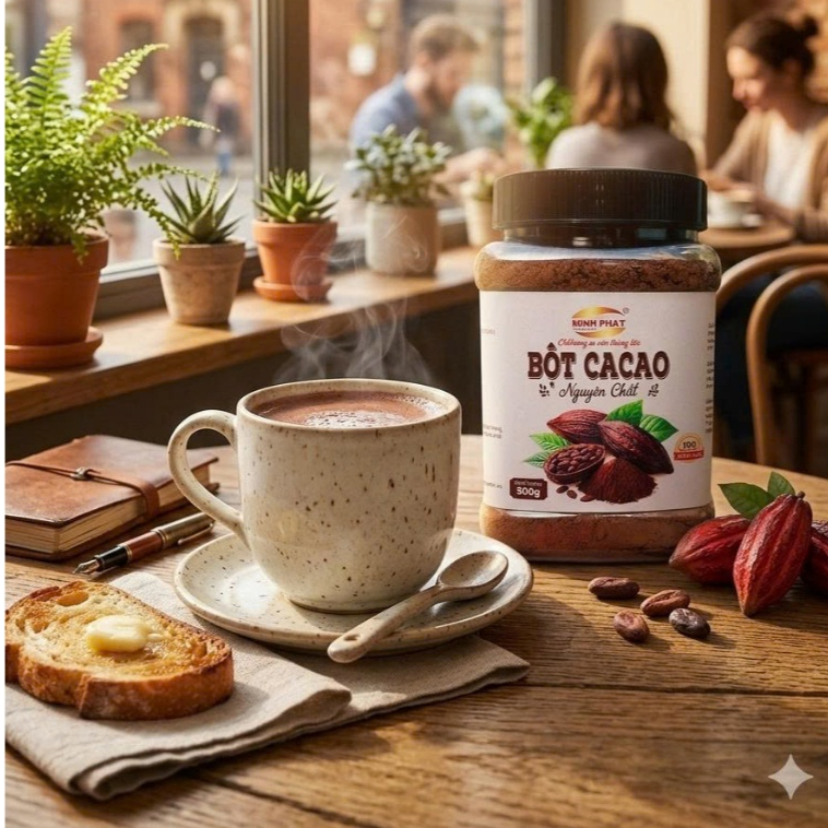 PREMIUM VIETNAMESE PURE COCOA POWDER – FOR CAFÉ BEVERAGES | MADE IN VIETNAM
