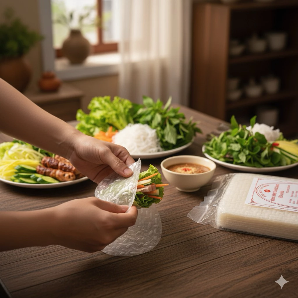 PREMIUM VIETNAMESE WHITE DRIED RICE PAPER – SPRING ROLL WRAPPERS | FAMILY & FOODservice 2