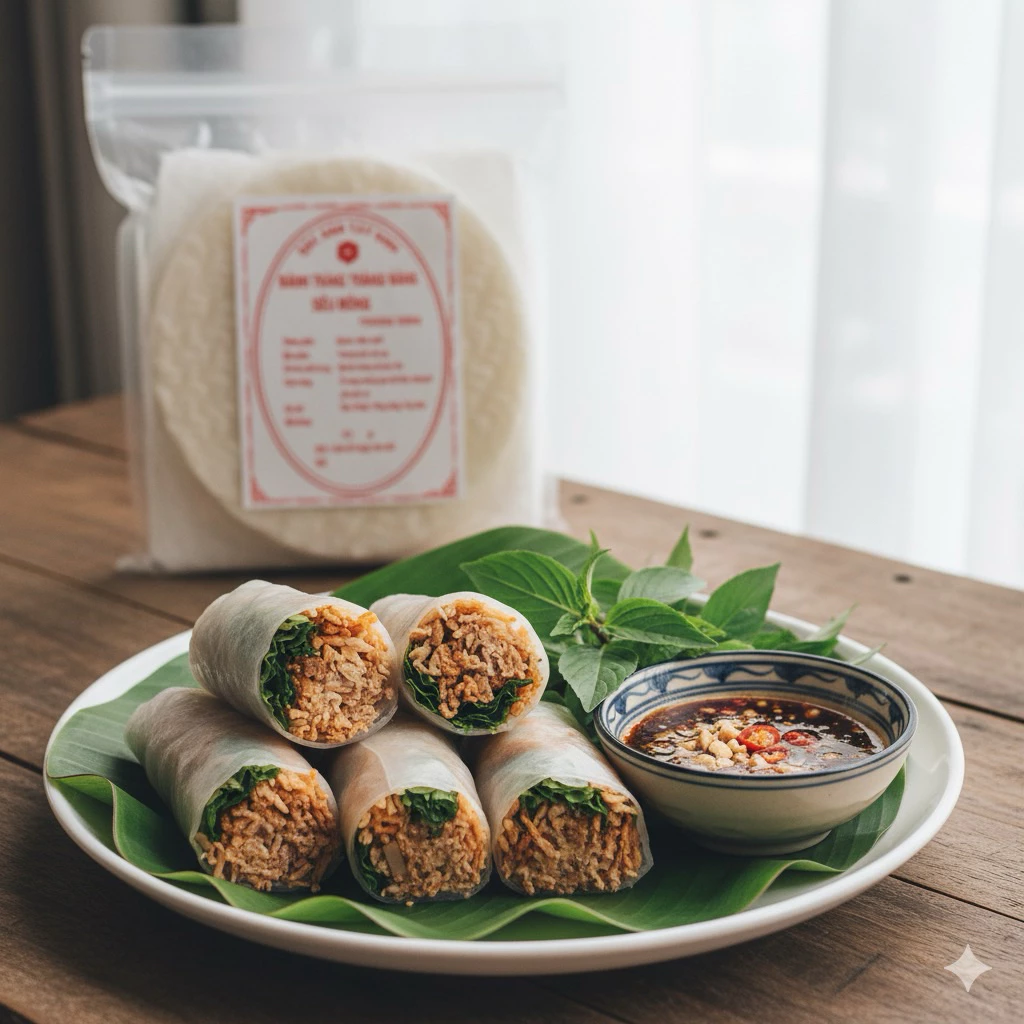 PREMIUM VIETNAMESE WHITE DRIED RICE PAPER – SPRING ROLL WRAPPERS | FAMILY & FOODservice 4