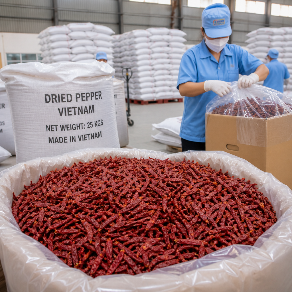 Vietnam Dried Pepper Exporter – Bulk Dried Pepper Supplier from Vietnam