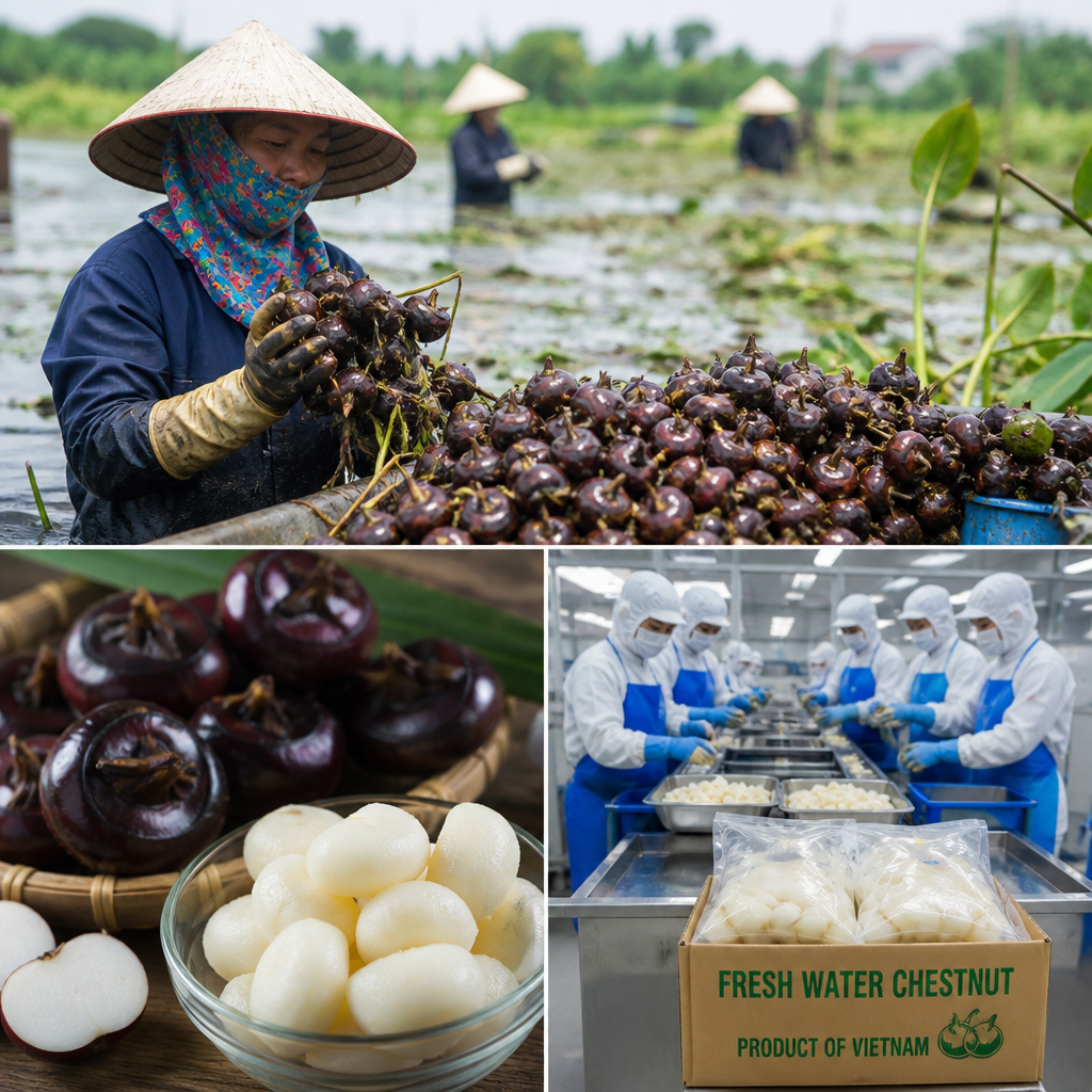 Vietnam Water Chestnut Exporter – Fresh & Processed Water Chestnut Supplier