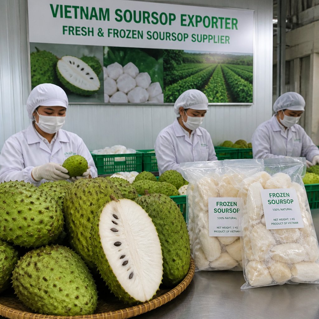 Vietnam Soursop Exporter – Fresh & Frozen Soursop Supplier