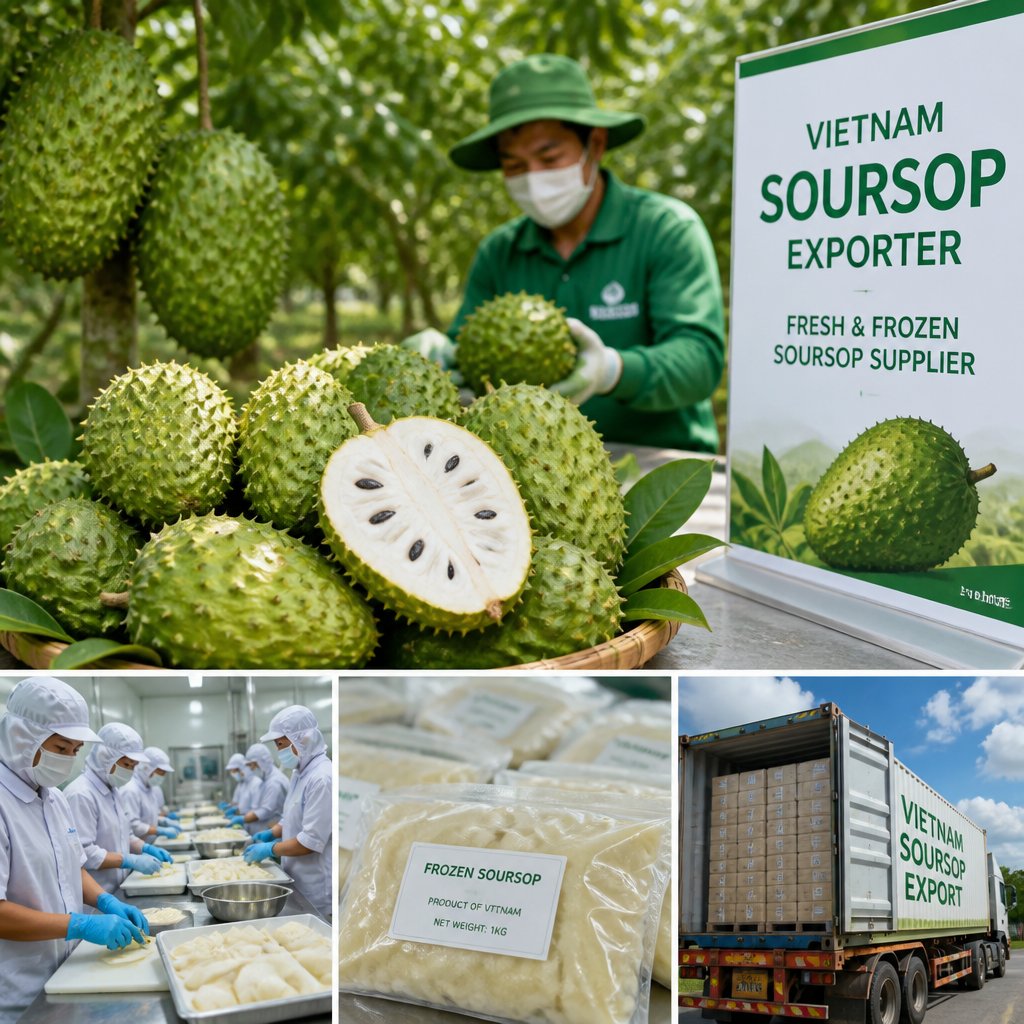 Vietnam Soursop Exporter – Fresh & Frozen Soursop Supplier
