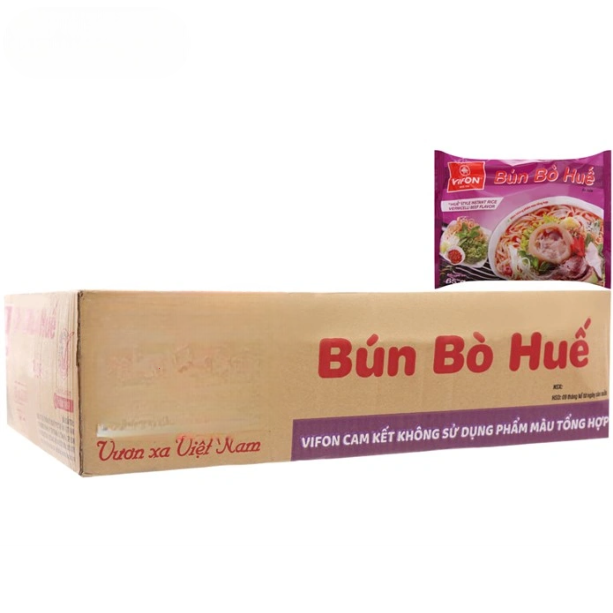 PREMIUM VIETNAMESE HUE BEEF FLAVOR FRIED WHEAT NOODLES – 65G | 3-MINUTE COOKING | EXPORT 2