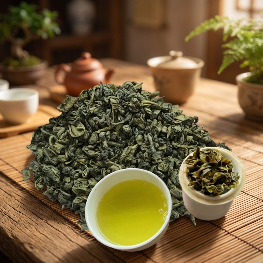 PREMIUM VIETNAMESE ORGANIC ROASTED LOOSE-LEAF GREEN TEA – BULK SUPPLY